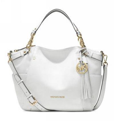 michael kors stor devon satchel hvit Salg Salg rqarc